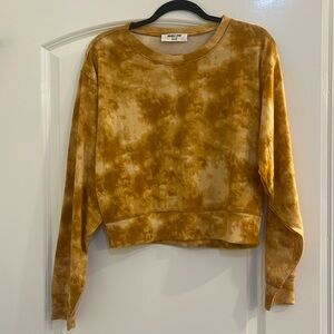 Long sleeve cropped blouse